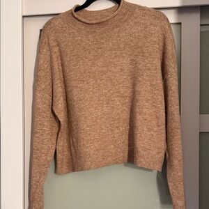 Sonoma Women's Brown Crew Neck Sweater